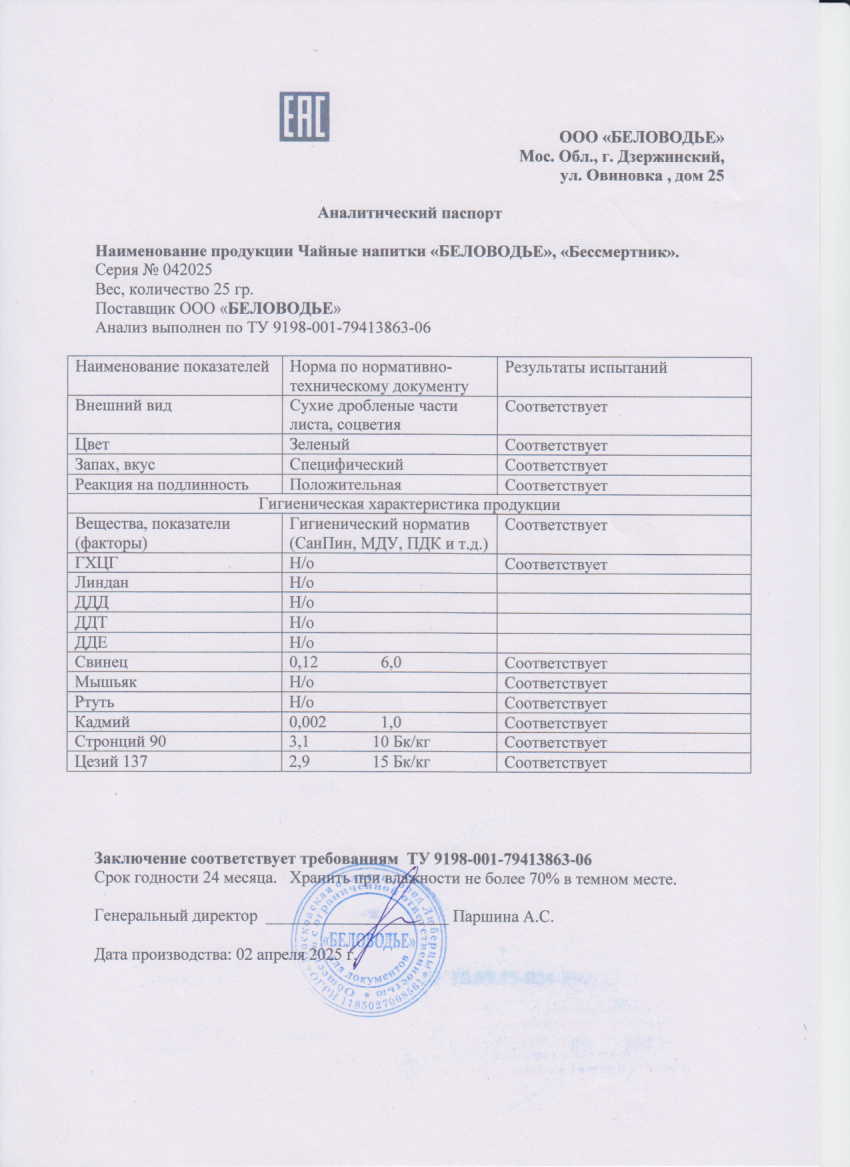 Паспорт №042025